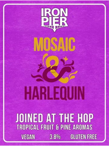 Joined at the Hop – Mosaic & Harlequin logo